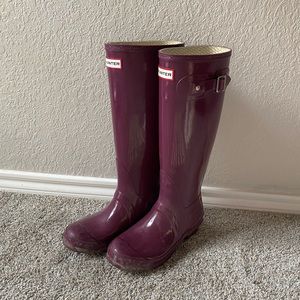 Purple Hunter rain boots